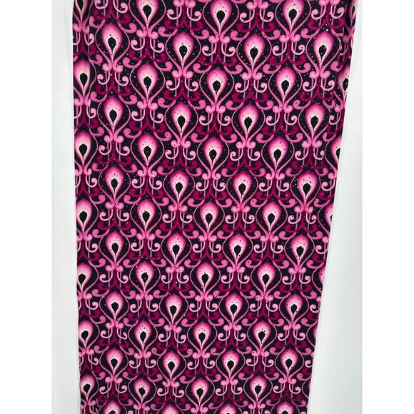 Pink Black Sparkle 2-Way Stretch Fabric 60" Wide x 54" Long Sewing Material - Picture 1 of 3